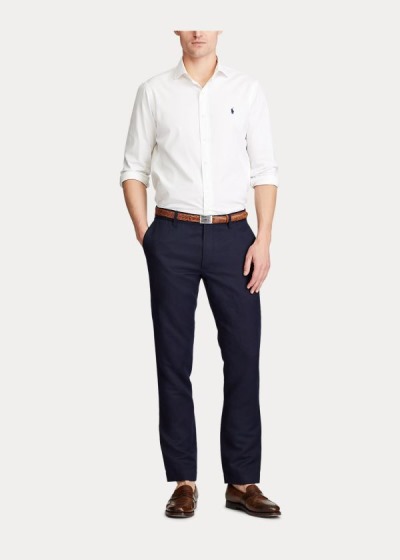 Polo Ralph Lauren Slim Fit Linen-Blend Bukser Herre Danmark (CMYGO0459)